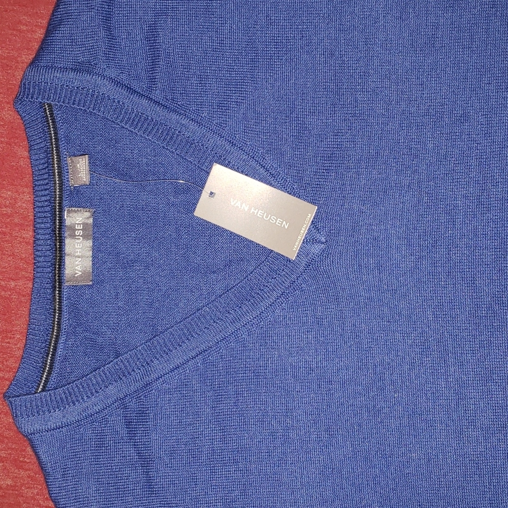 Van Heusen Blue V-Neck Sweater